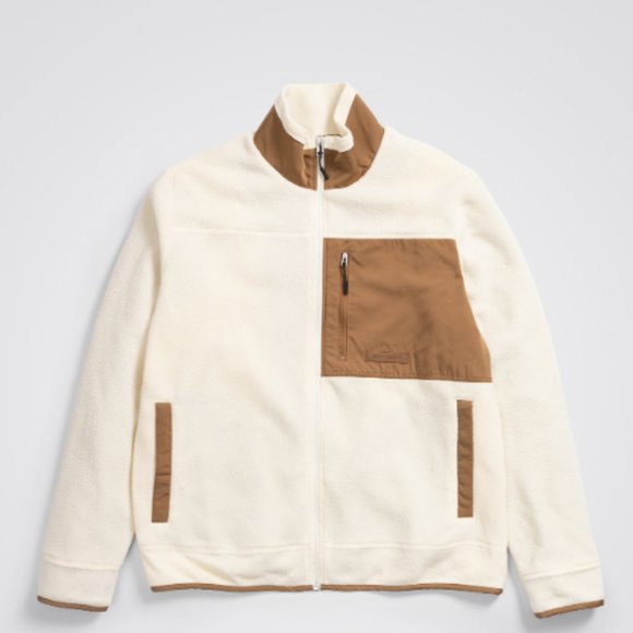 Norse Projects - FREDERIK FLEECE FULL ZIP JACKET Size-M in White - Picture 1 of 5